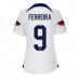 Cheap United States Jesus Ferreira #9 Home Football Shirt Women World Cup 2022 Short Sleeve